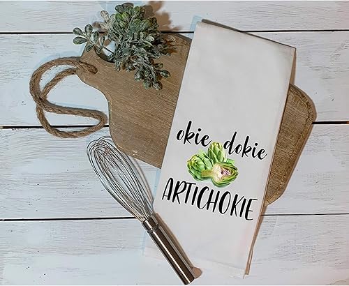 Miniatura 3 de Okie dokie ARTICHOKIE - Toalla de cocina o cocina, toalla de cocina con frase divertida y humorística para saco de harina, gran regalo de
