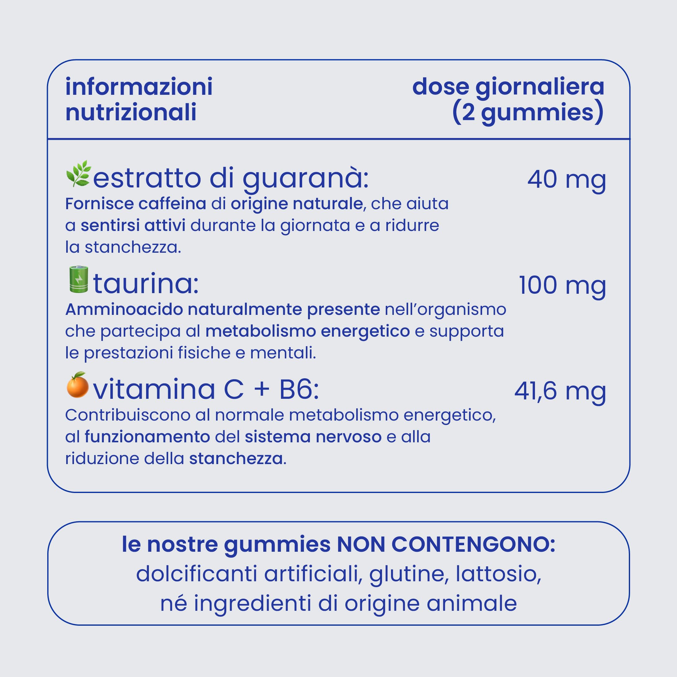 Gummies Caffeina con Taurina e Guaranà - Energia e Focus Mentale - 60 Gummies Vegane - Senza Zuccheri Aggiunti - Gusto Limone Naturale - Performance Sportiva - Jelly Pills Sports - per 1 mese