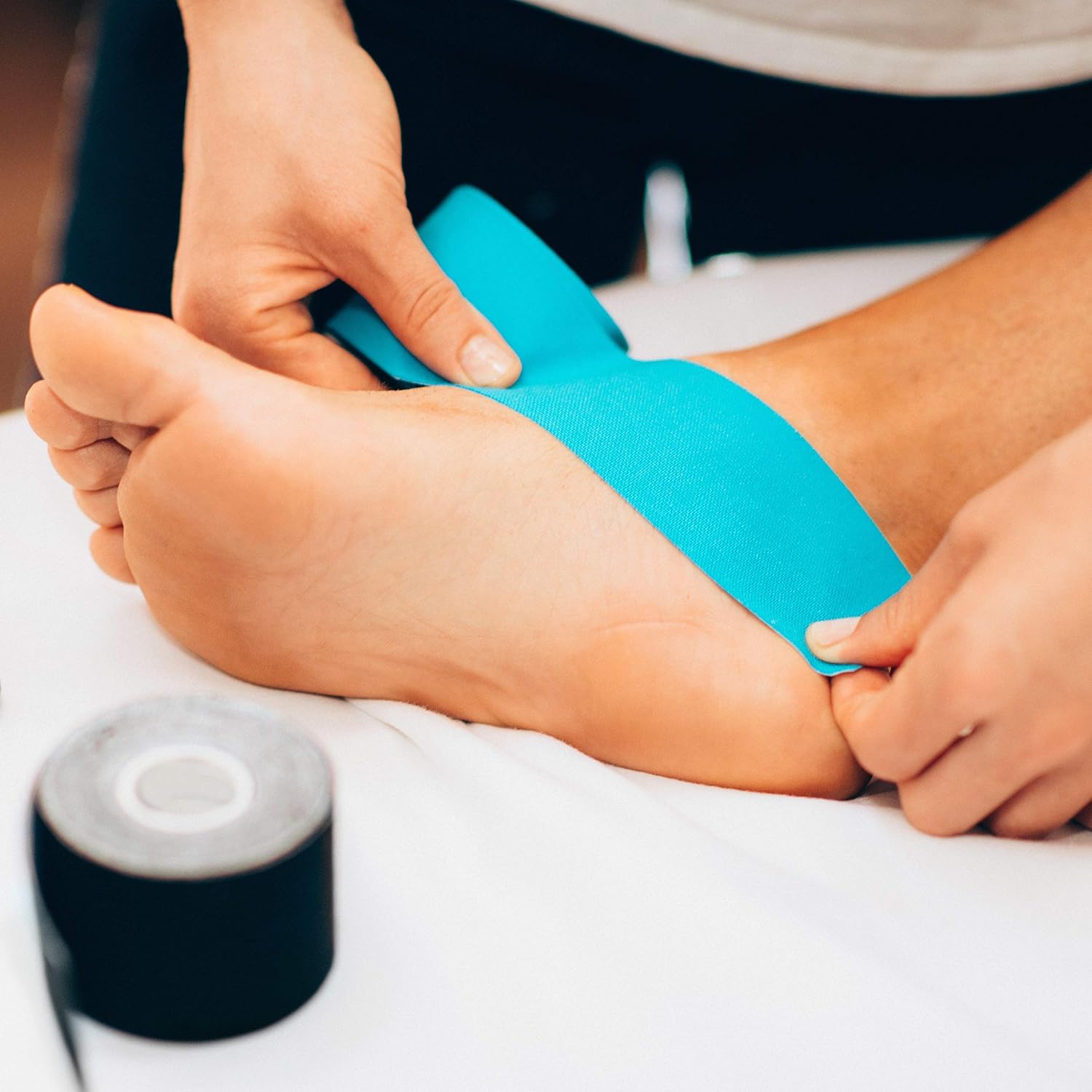 Kinesiology Tape Extra Wide 4" x 16.4' Roll - Supports Athletic Performance for Large Muscle Groups, Easy to Apply, Stays in Place for Days, Latex-Free, Waterproof - Image 5