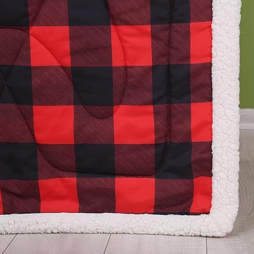 Miniatura 5 de Cloele Juego de ropa de cama de cuna de animales para niños, juego de ropa de cama de 3 piezas tamaño estándar de selva para bebé, incluye edredón