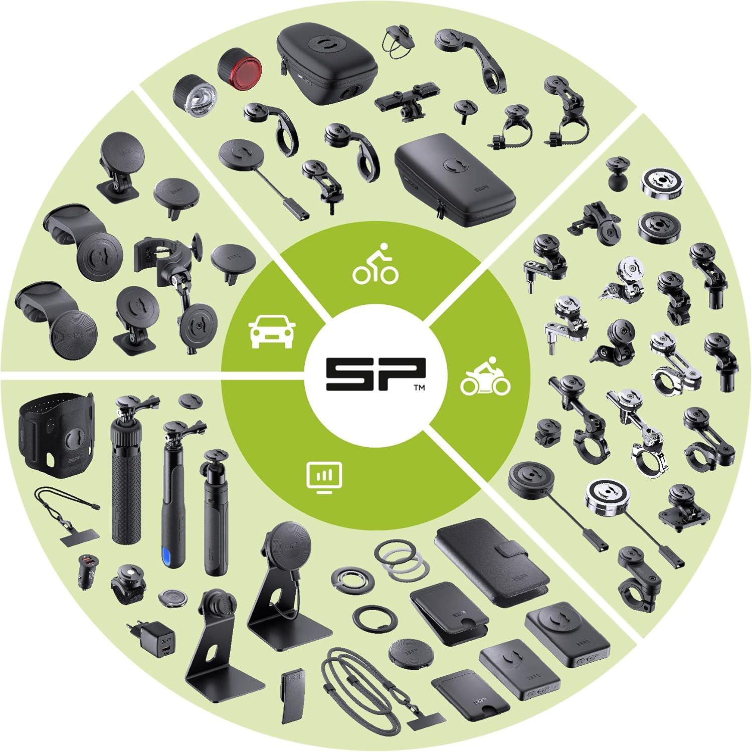 SP CONNECT Micro Stem Bundle | SPC+ | Compatible with Samsung S23 Ultra | Premium Mobile Phone Holder for Cycling | Electric Bicycle Cell-Phone Holders | Road Bike E-Bike