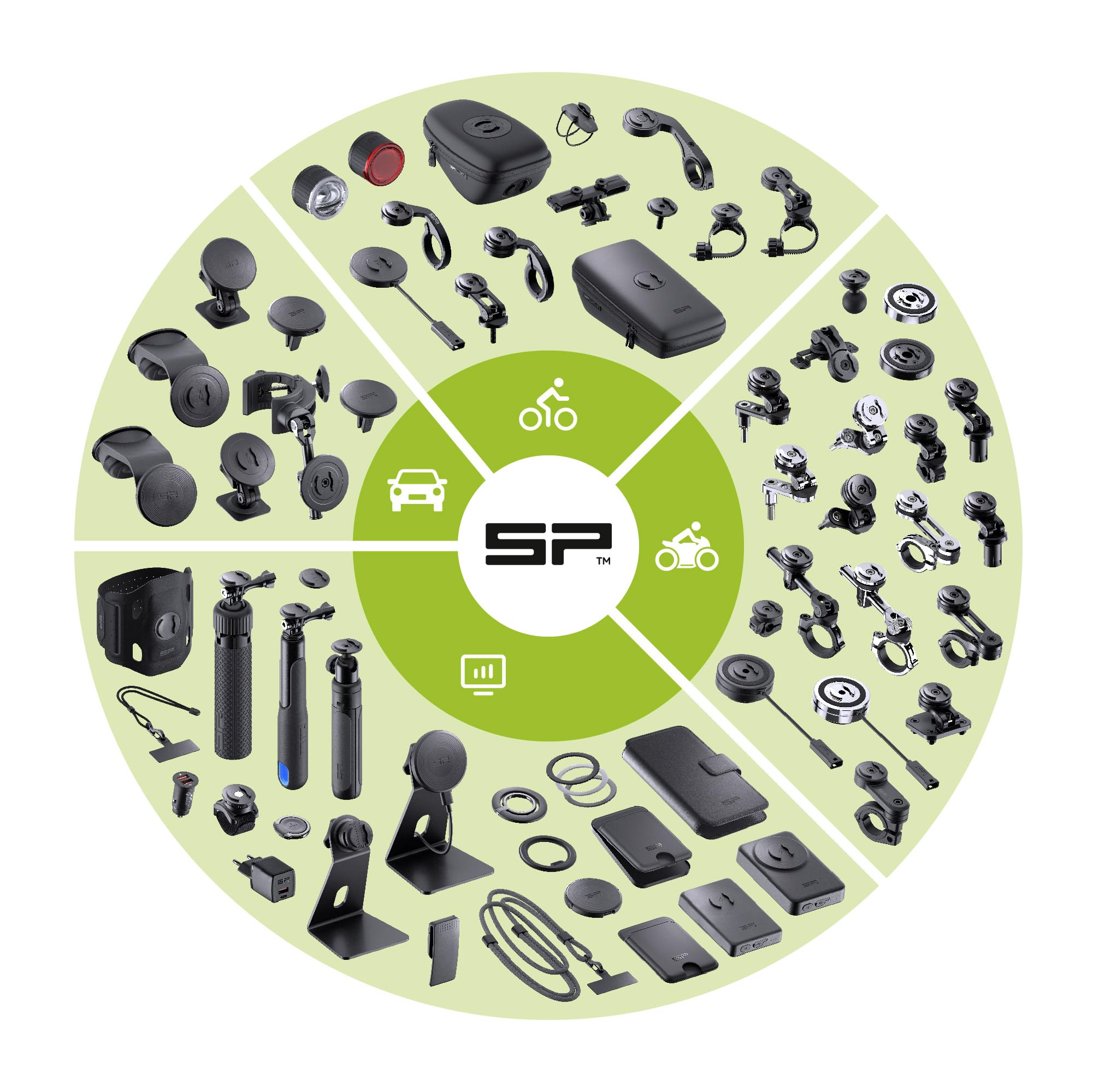 SP CONNECT Micro Stem Bundle | SPC+ | für iPhone 13 mini/12 mini Handy Halterung für den fahrradlenker | Smartphone Halterung Fahrrad | handyhalter