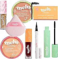 Genérico, Kit Maquiagem com Pó Blush Máscara para Cílios Delineador Melu by Ruby Rose (MC50)