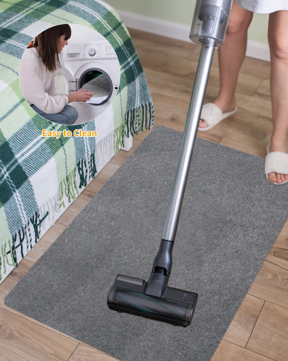 90 x 140cm Tappeto Sedia Ufficio, Grigio scuro, Tappeto Salvapavimento Antiscivolo, Ufficio Protettore del Pavimento,Tappetino Pavimenti per Parquet e Pavimenti Duri/Piastrelle