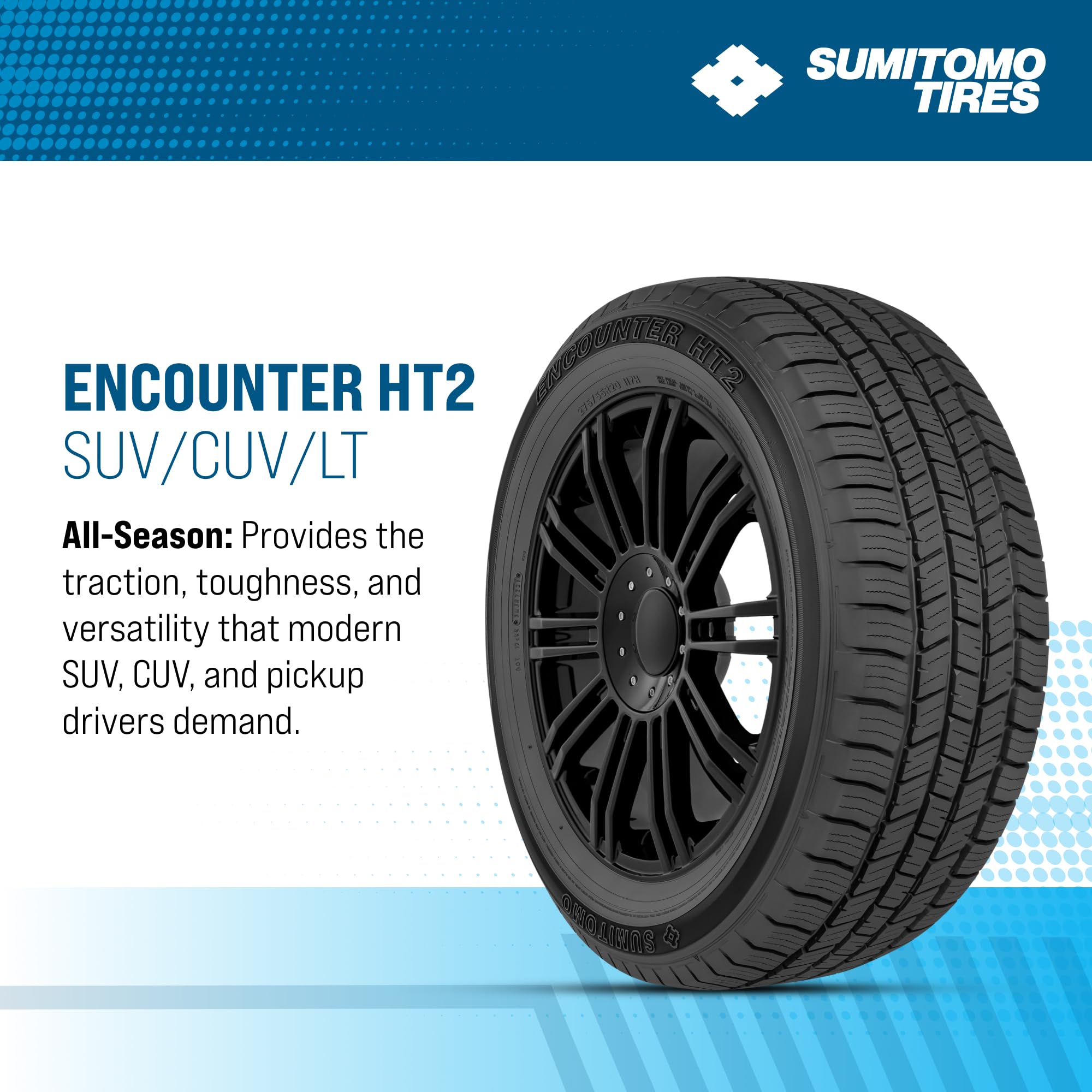 Amazon.com: Sumi Encounter HT2 LT245/75R16 120/116S E | Light