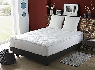 DODO - Surmatelas Ultra Confort 160x200 cm - pour Lit 2 Personnes - Micro-Respirant, Moelleux - Garnissage 100% Polyester Thermolite Reflex - 65% Polyester, 35% Coton - Lavable à 40°C