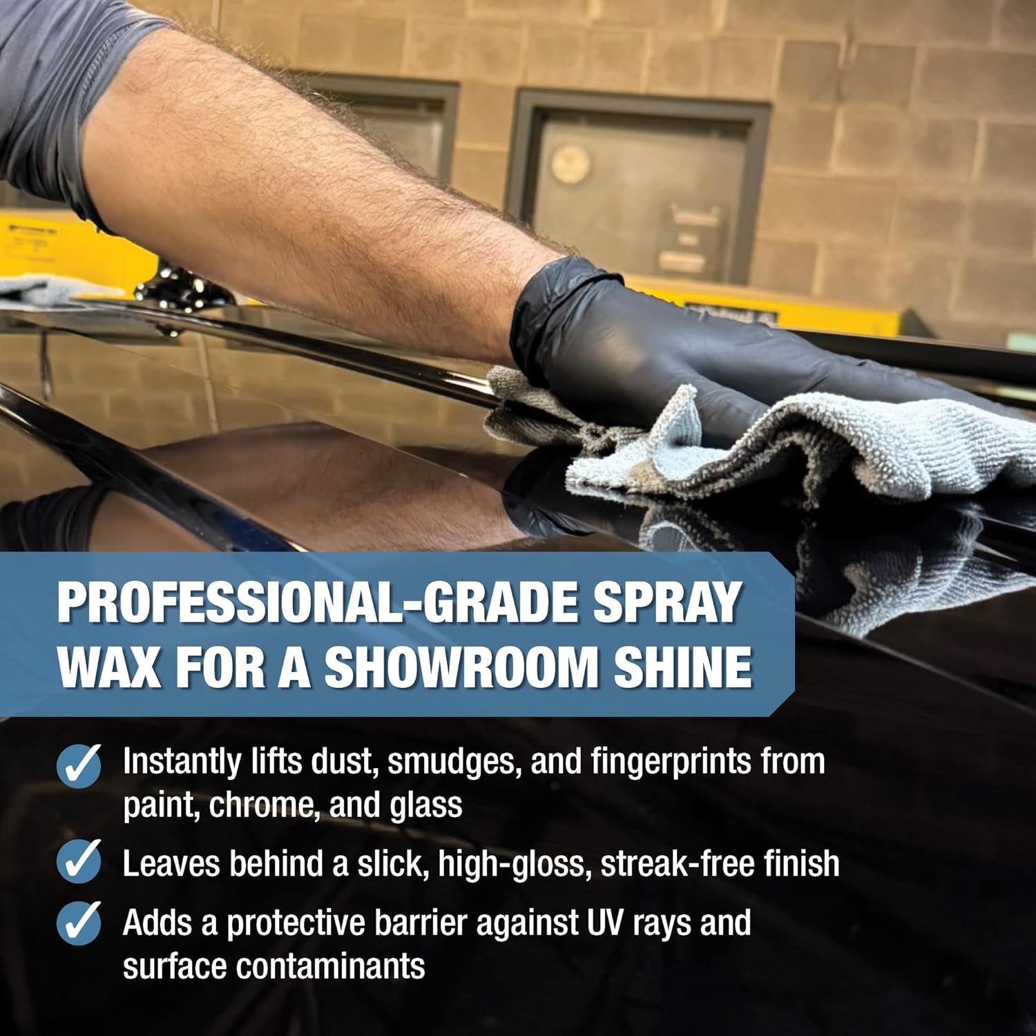 Zenex Body Gloss Liquid Spray Wax - High Gloss Professional-grade Detail Spray Wax | Cleans & Protects Painted Surfaces, Glass, Chrome, & More | Water-Repellant Protection | 32 oz (2 Pack)