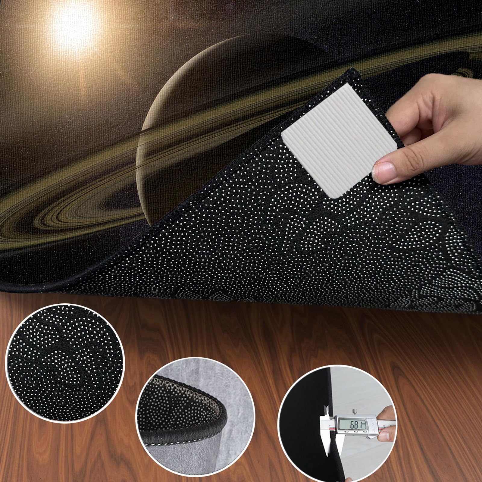 Schlagzeugteppich rutschfest Professionelle Schalldicht Drum Teppich Matte Elektronisches Jazz Schlagzeug Kit Schallschutz Trommel Teppiche für Bass Snare Drum Musikinstrument-Teppich 180 x 140 cm