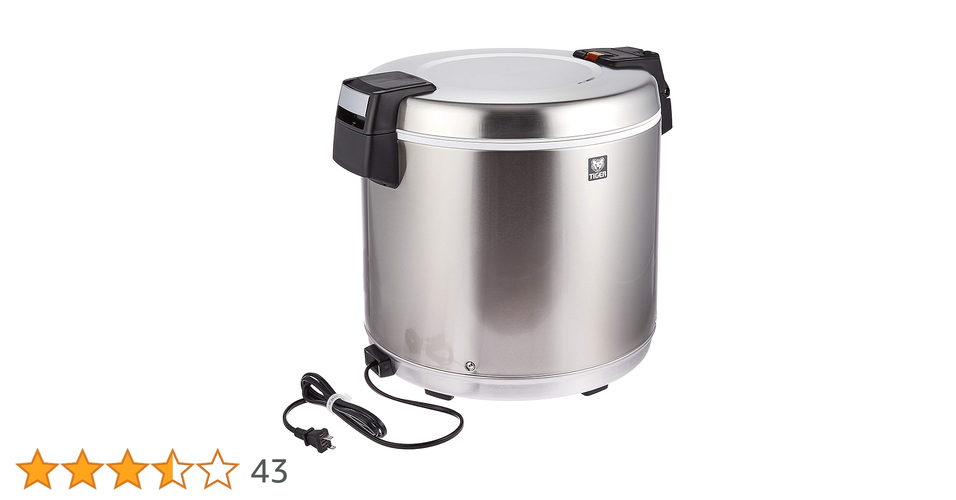 Amazon | タイガー 電子ジャー 業務用 保温専用 五升 ステンレス JHC