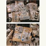 400pcs Scrapbook Supplies, Vintage Scrapbook Stickers Papers, Journaling Supplies Washi Stickers Retro Adhesive Paper Decals for Album Art Craft