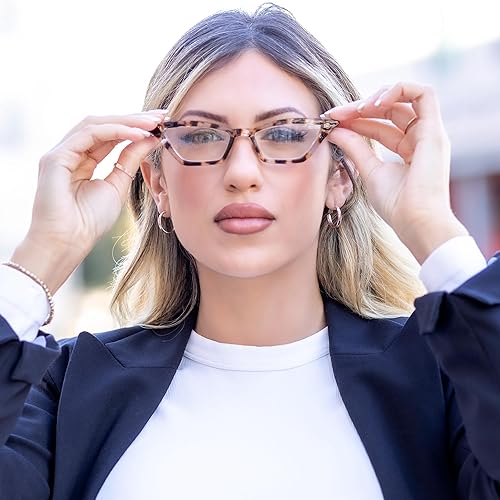 Miniatura 5 de Anteojos de lectura con diseño de ojo de gato para mujer con aspecto elegante y alta visión, lectores sólidos y resistentes para mujeres, cómodos