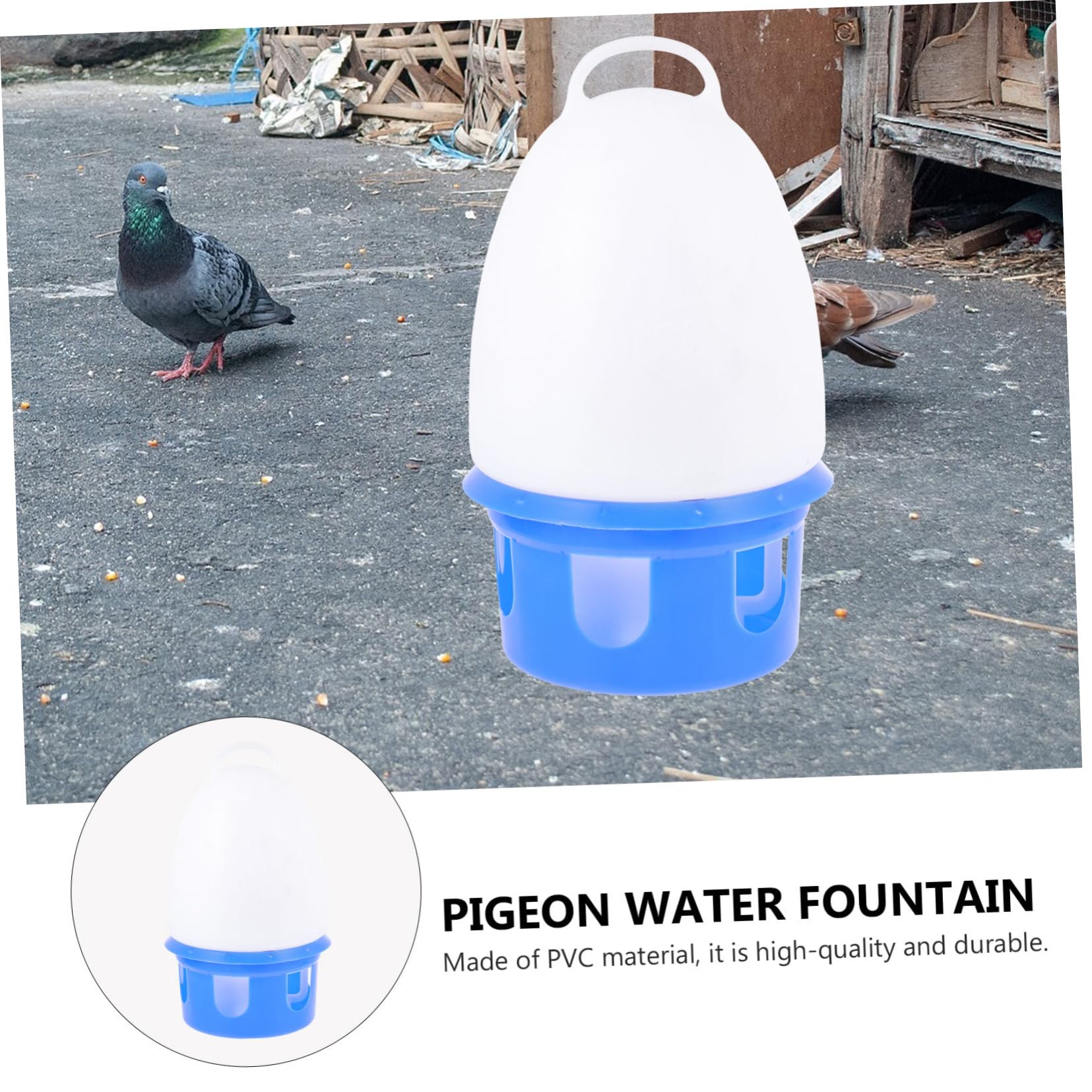 DOITOOL 1pieza Bebedero para Palomas con Diseño Decorativo y Práctico Suministro para Mascotas como Palomas y Loros Resistente y Duradero Uso Hogares y Tiendas De Mascotas