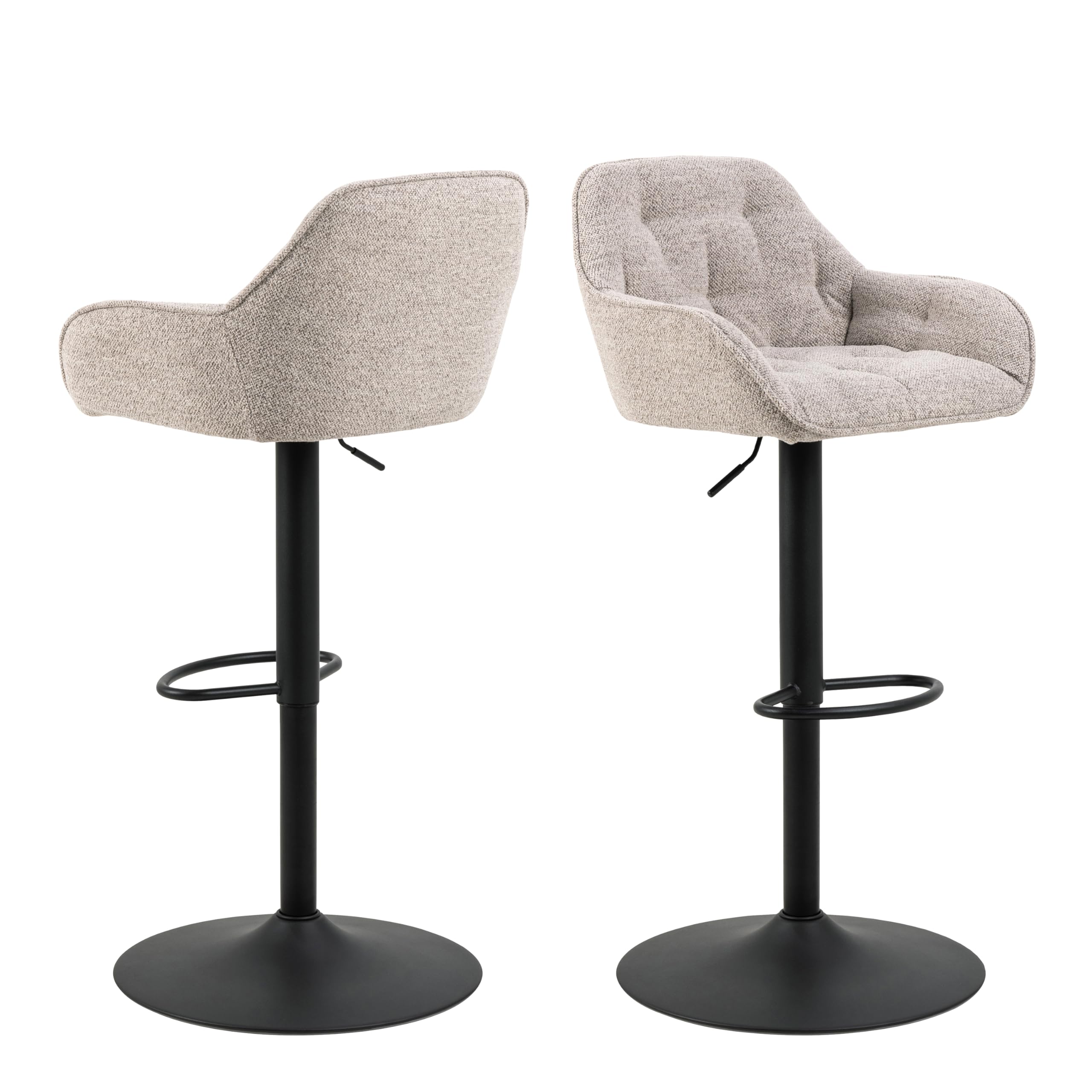 Furniture To Go |Brooke Swivel Bar Stool with Height Adjustable Function in Monza Beige.