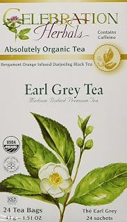 Celebration Herbals Black Tea, Earl Grey Organic 24 Tea Bag, 43Gm