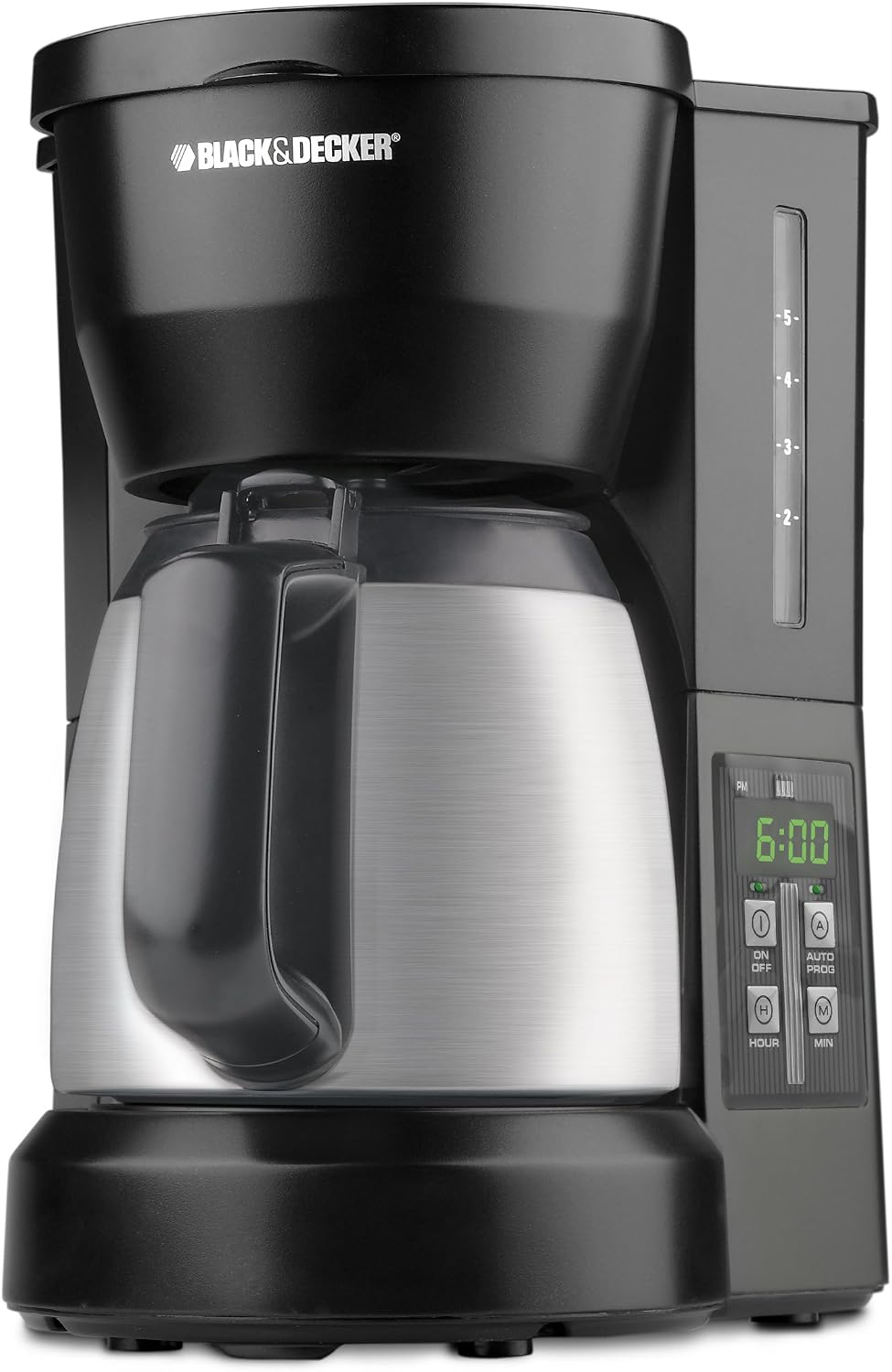 Amazon.com: Black \u0026 Decker DCM675BMT - Cafetera programable con jarra (5  tazas), color negro y inoxidable : Hogar y Cocina