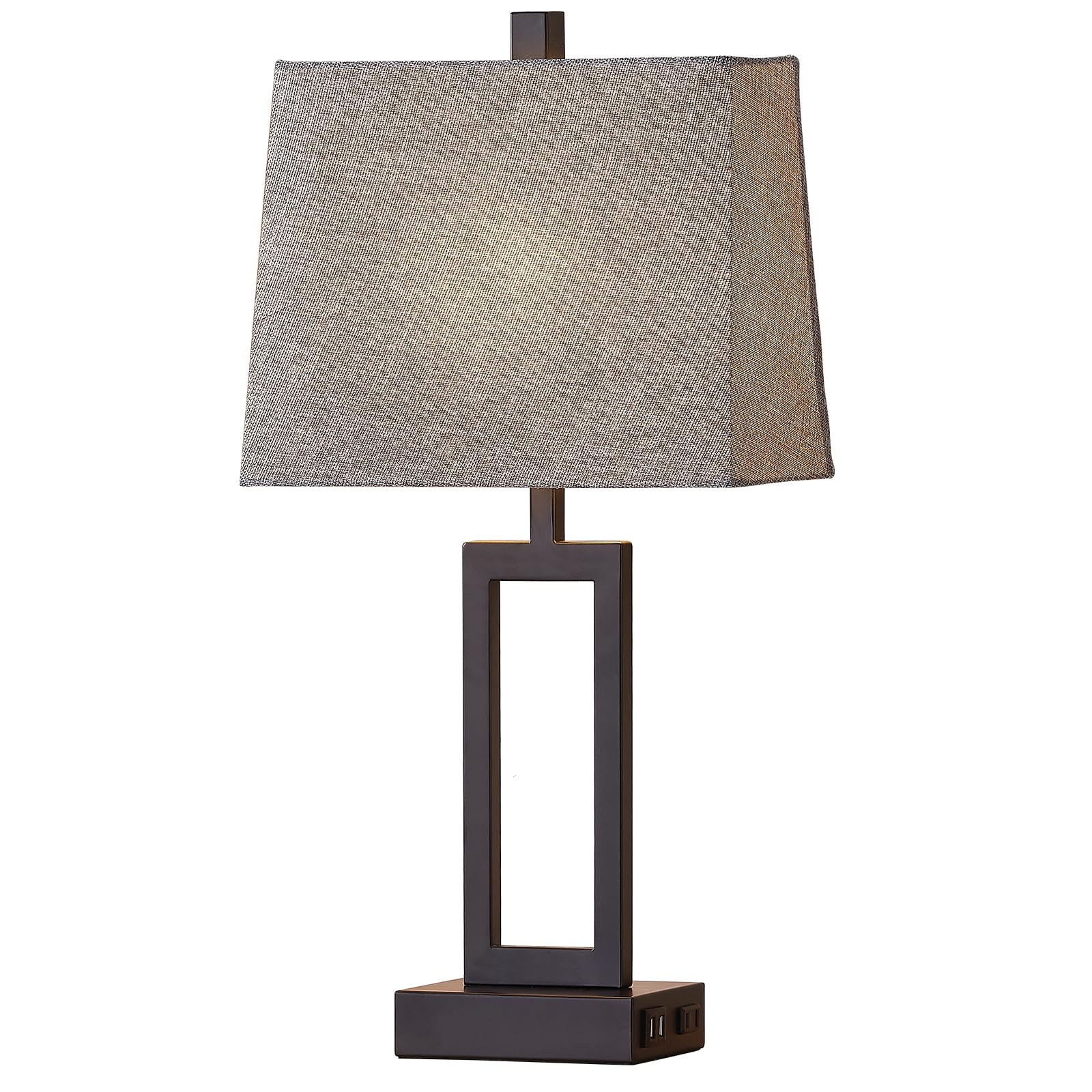 23 5 Touch Control Table Lamps Set of 2 Bedside Lamp with 2 USB Charging Ports AC Outlet — view 8