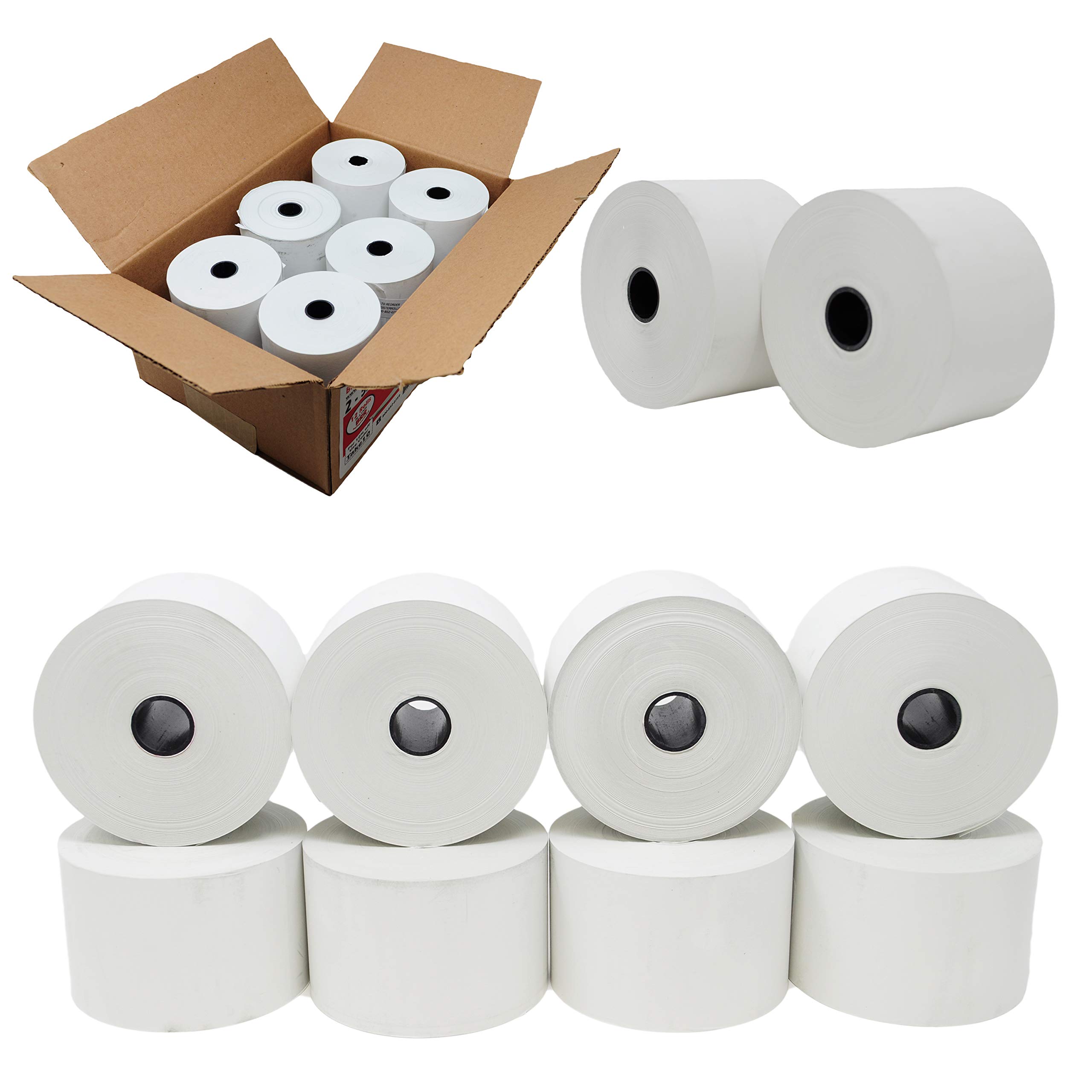 [24 Rolls - 55 GSM] BuyRegisterRolls Pay at The Pump 2 5/16 x 400 Thermal Paper Rolls - BPA Free