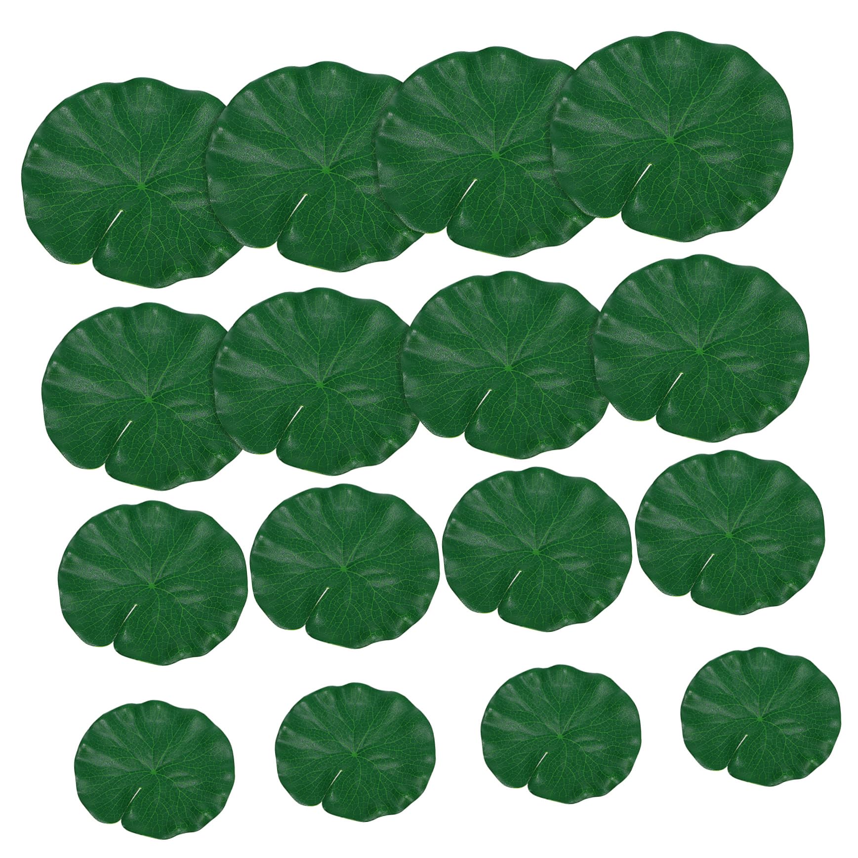 Mobestech 5 Set Foglie Artificiali Finte Simulate Per Acquario Decorazione Galleggiante Per Piscina Laghetto Giardino Acquatico Piante Realistiche Per Acquario 16 pezzi * 5