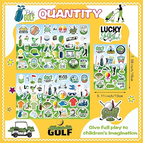Miniatura 3 de 256 PCS Calcomanías de Golf, Calcomanías Deportivas de Golf, Calcomanías de Golf, Regalos Divertidos de Golf para Niños Hombres Mujeres, Favores de