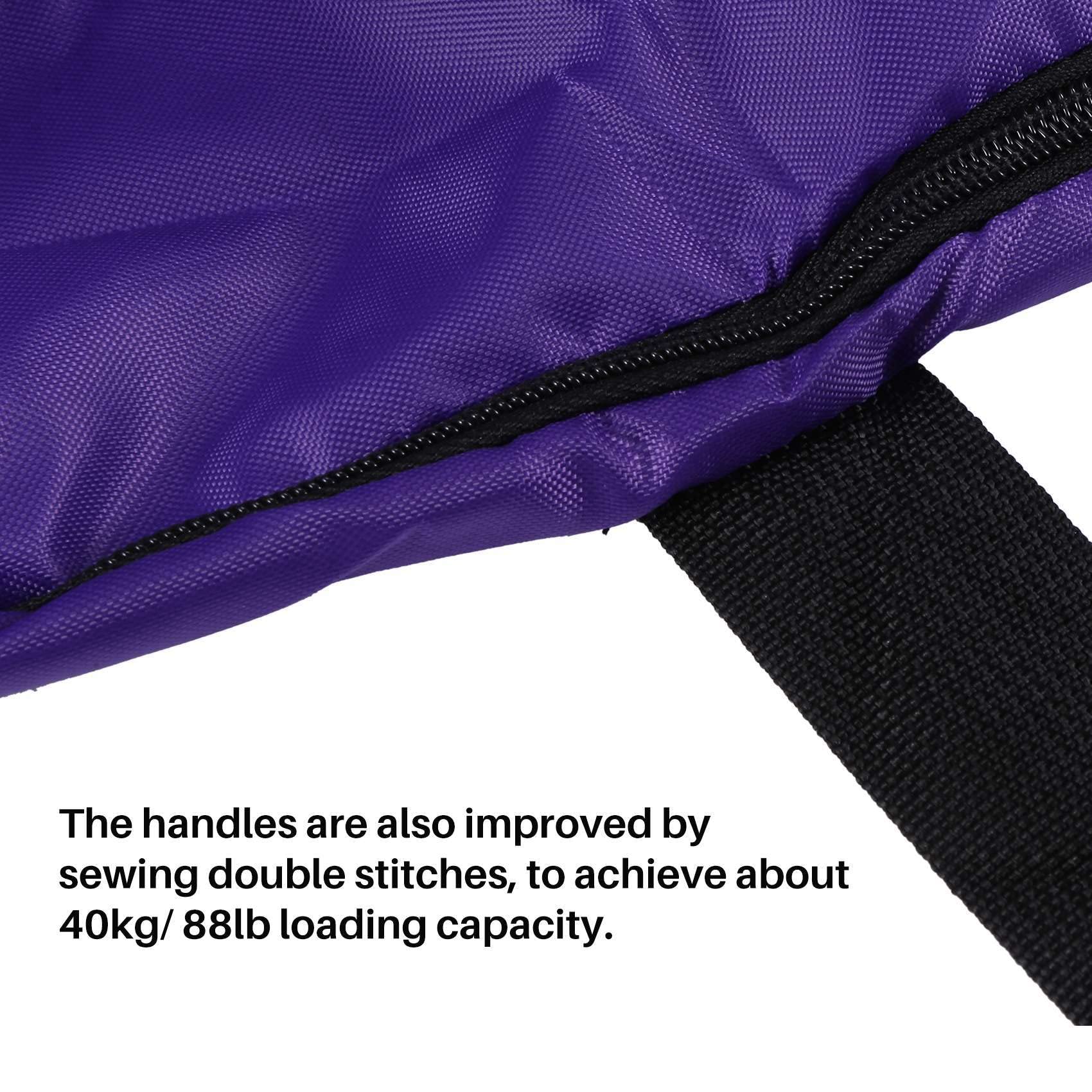 Bolsa de almacenamiento de pacas de heno, bolsa de transporte extra grande, plegable, portátil, para caballos y ganado, bolsas de heno con cremallera impermeable