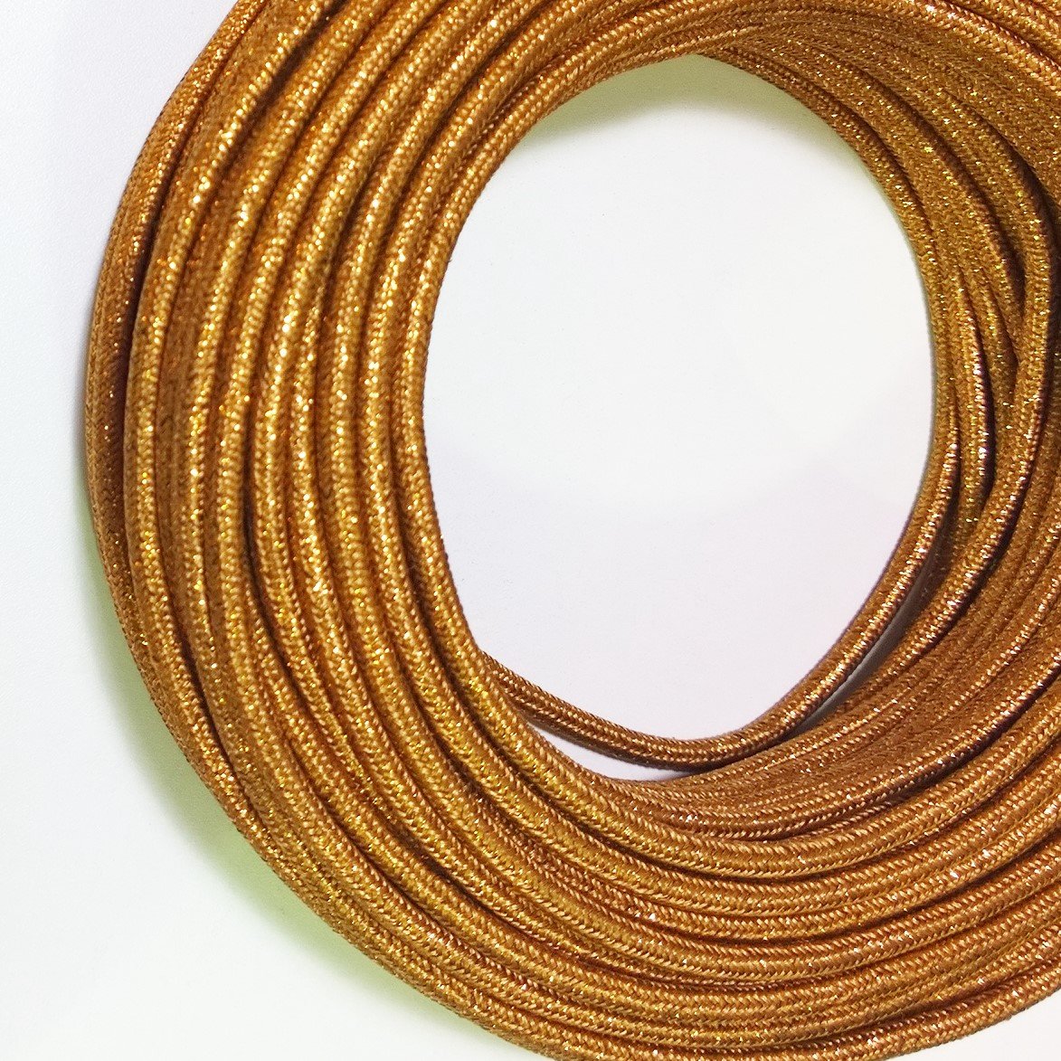 Cavo elettrico rivestito in tessuto colorato Rame 2x0,75 matassa 50 metri