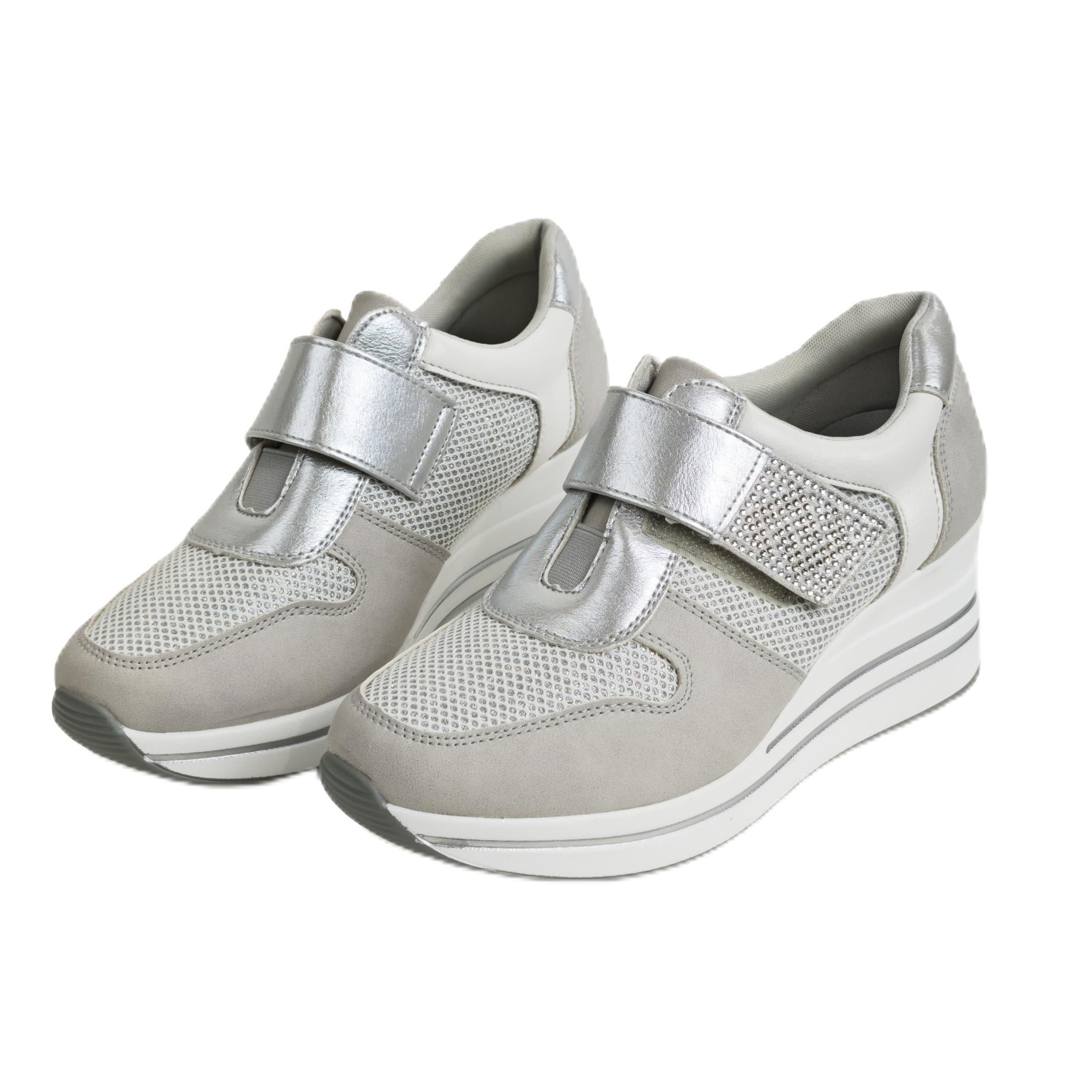 Sneakers Donna con Zeppa Scarpe Comode Eleganti Casual con Strappo Traspiranti Leggere Antiscivolo per Camminare