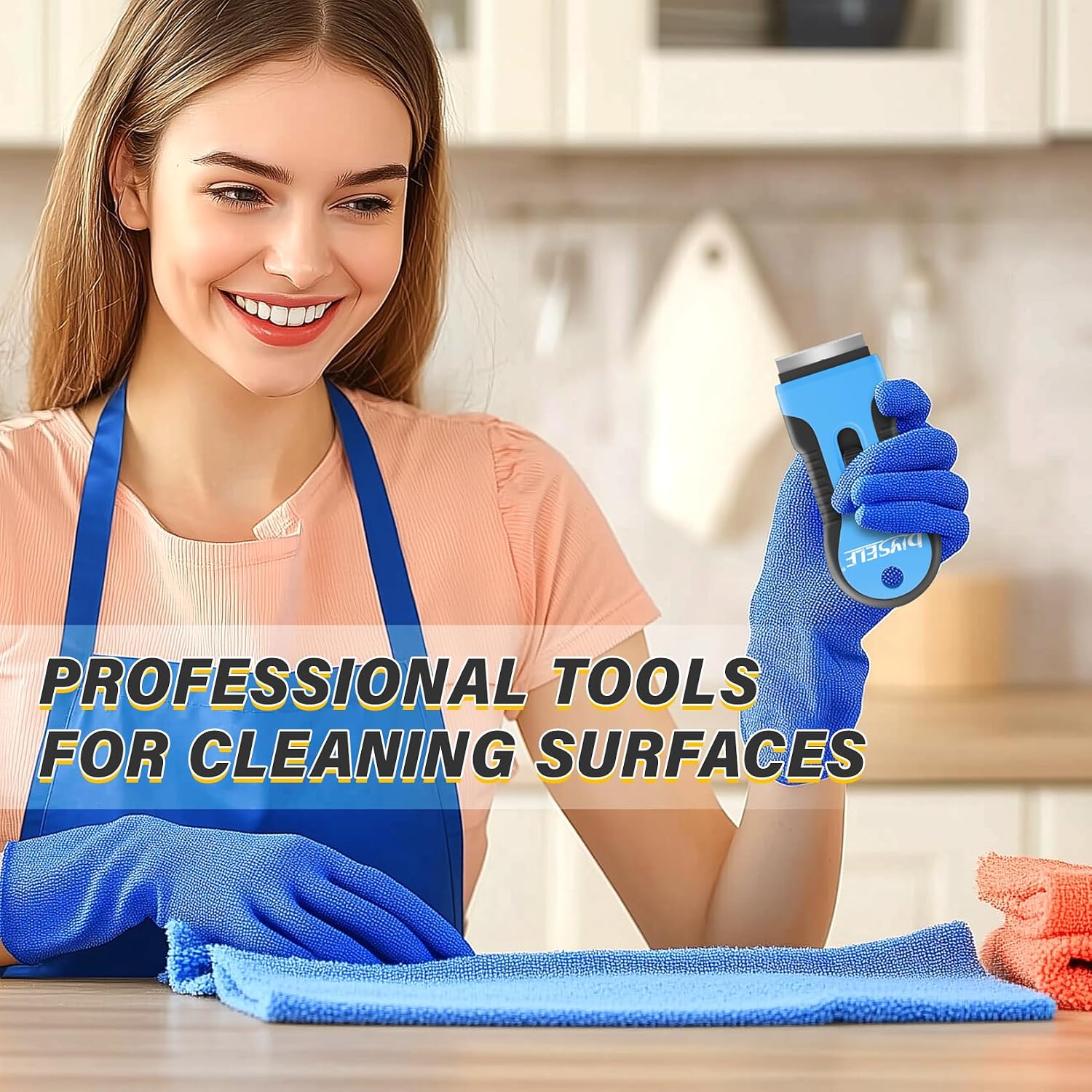 DIYSELF 2 Pack Glass Scraper, Razor Blade Scraper Tool with 10 Spare Blades image 2