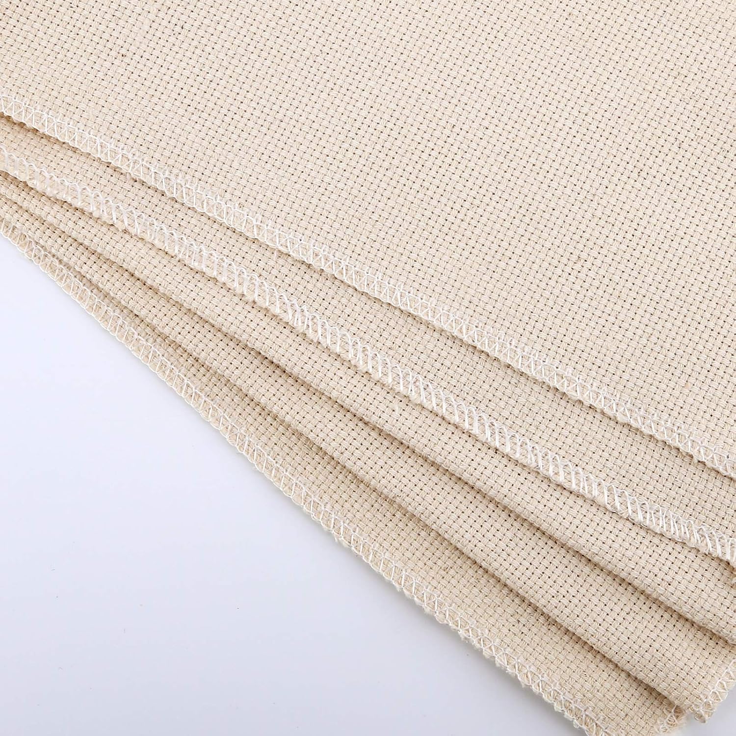 LUTER 26.4x19.3 Inch Needlework Fabric, Linen Needlework Fabric Monk Cloth for Punch Needle Rug-Punch Needles & Pinch Needle