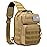 G4Free Tactical Sling Bag Backpack Military Rover Shoulder Sling Pack Molle EDC Small Crossbody Chest Pack