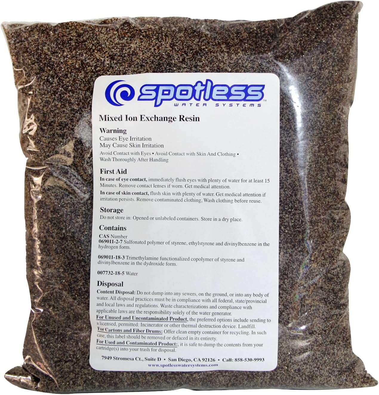 CR Spotless R-120 Refill Resin for DI-120 CR Spotless System, 1 Pack