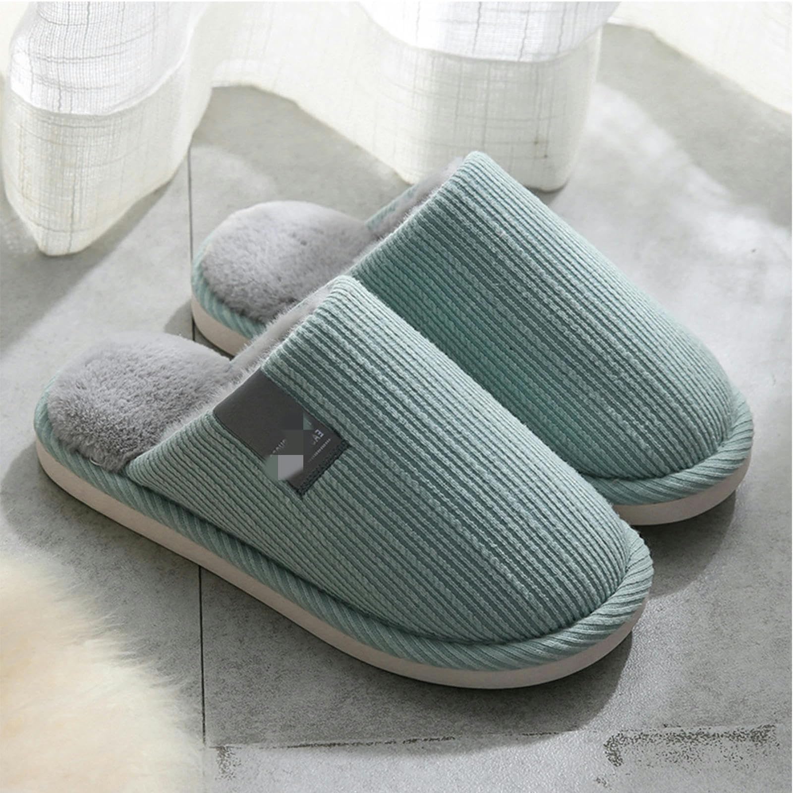 MdybF Pantofole Invernali Uomini Pantofole Invernali in Casa Non Slittamento Fondo Soft Sola Sole Uomini Scarpe da Casa Calda