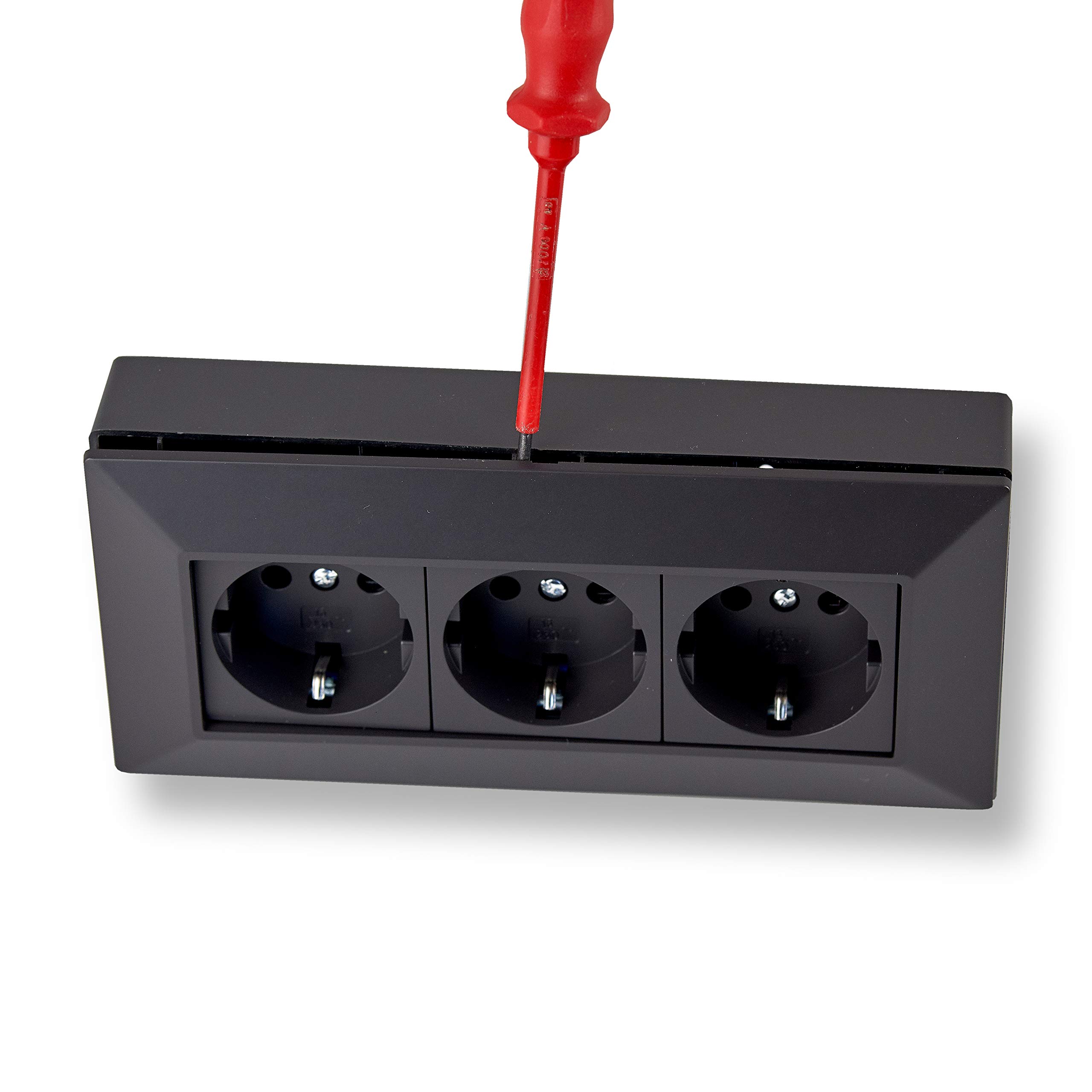 Eck-Steckdose Mit USB - Aufbaumontage Für Küche & Arbeitsplatte, 2-fach Schuko