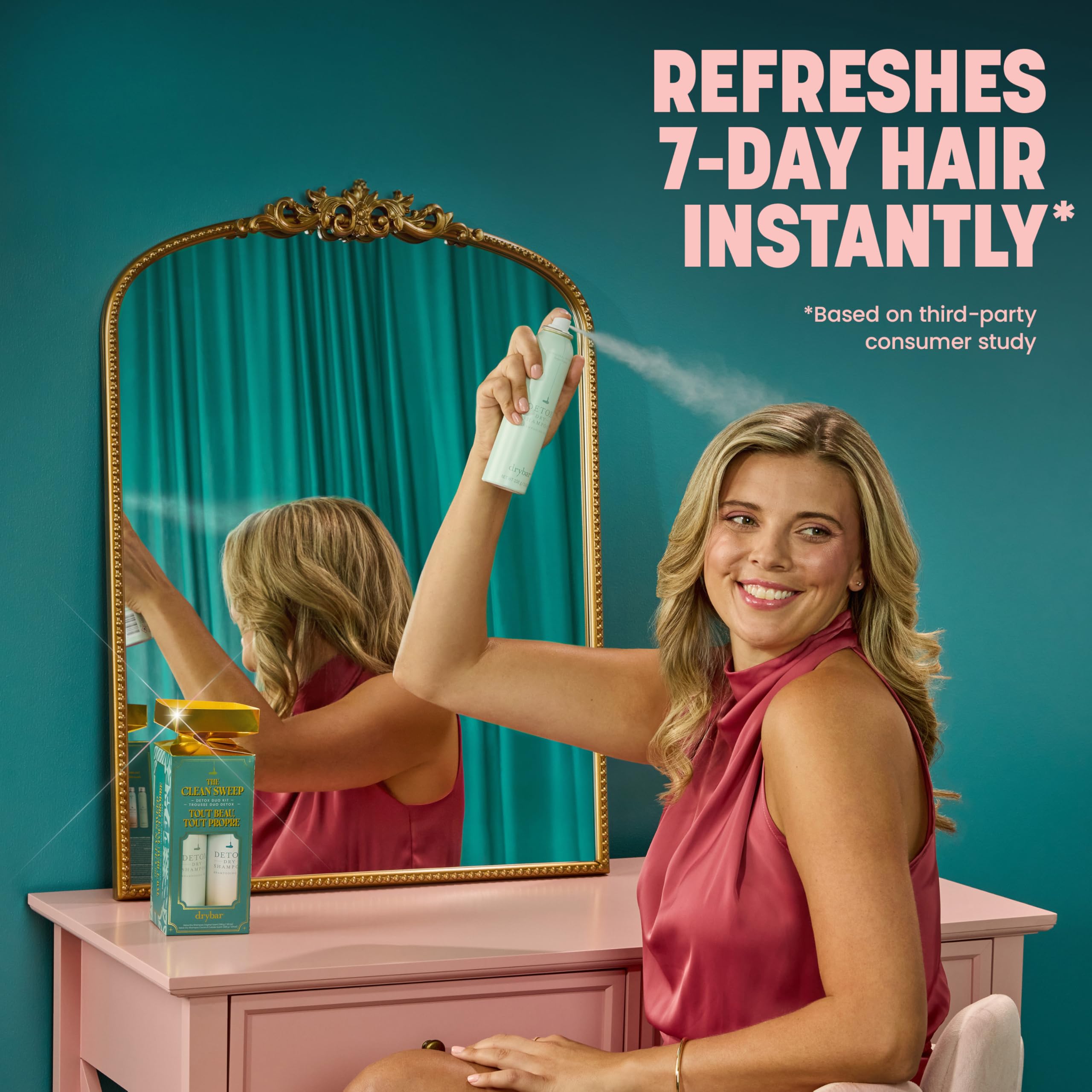 The Clean Sweep Detox Duo Kit - Holiday Gift Set, Dry Shampoo Twin Pack - Coconut Colada and Original Scent - Two 3.8 oz cans