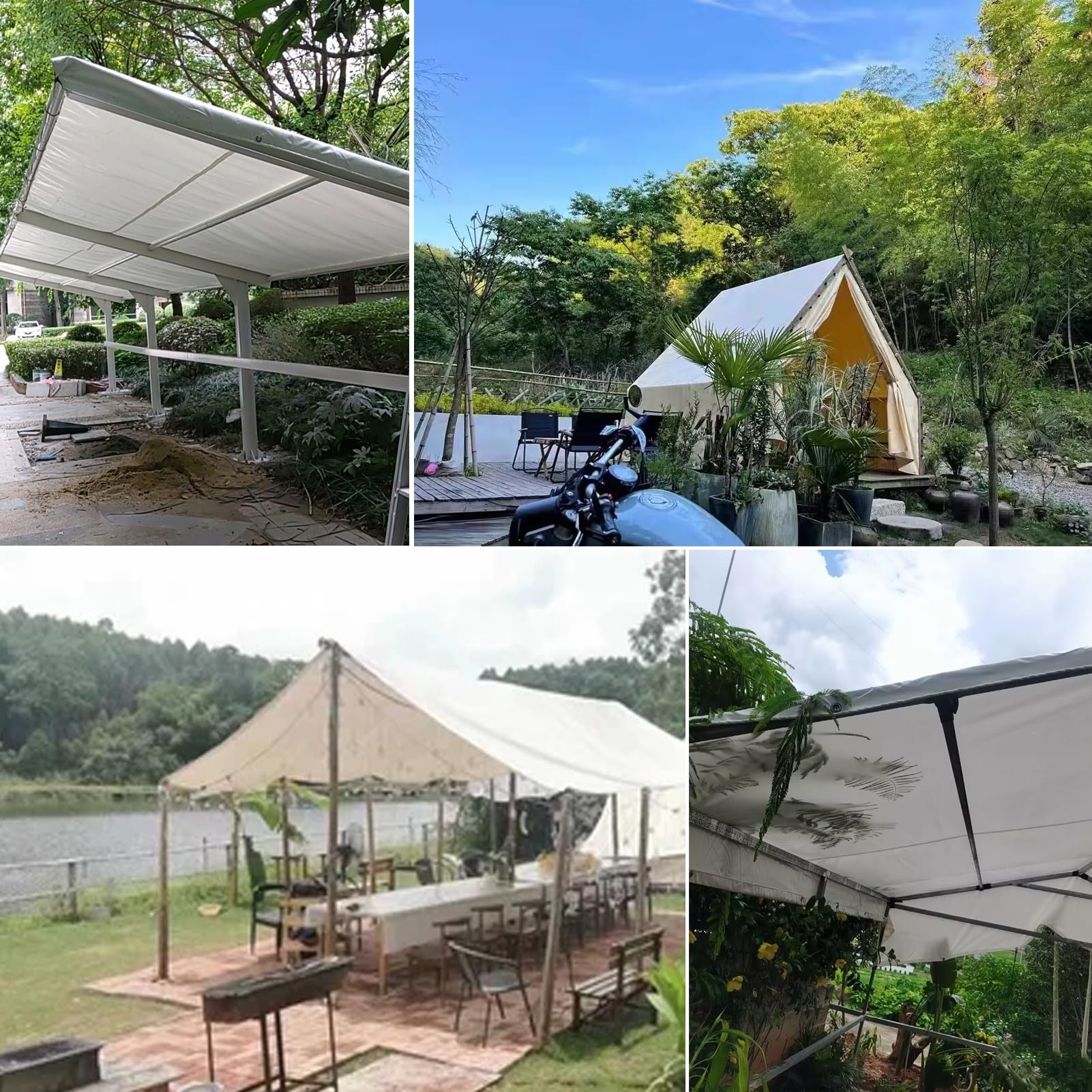 Lona duradera impermeable multiusos para perreras, gallineros, estanques, heno, troncos, techos, remolques, muebles de exterior y sábana de suelo, resistente (tamaño: 2 x 7,5 m)