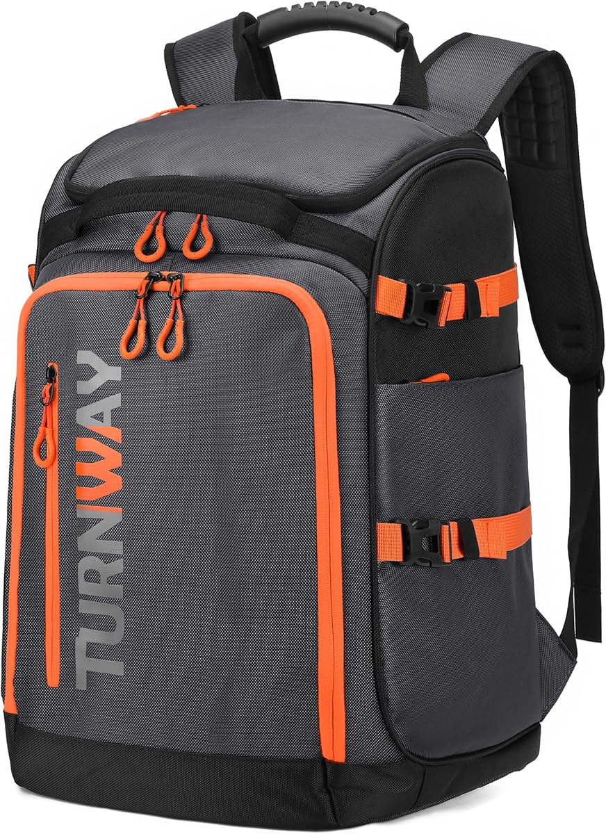 Ski/Snowboard Boot Backpack/Ski Boot Backpack | Excellent for Store All Gear | Travel with Waterproof Exterior, Reflective Strip for Men, Women and Youth