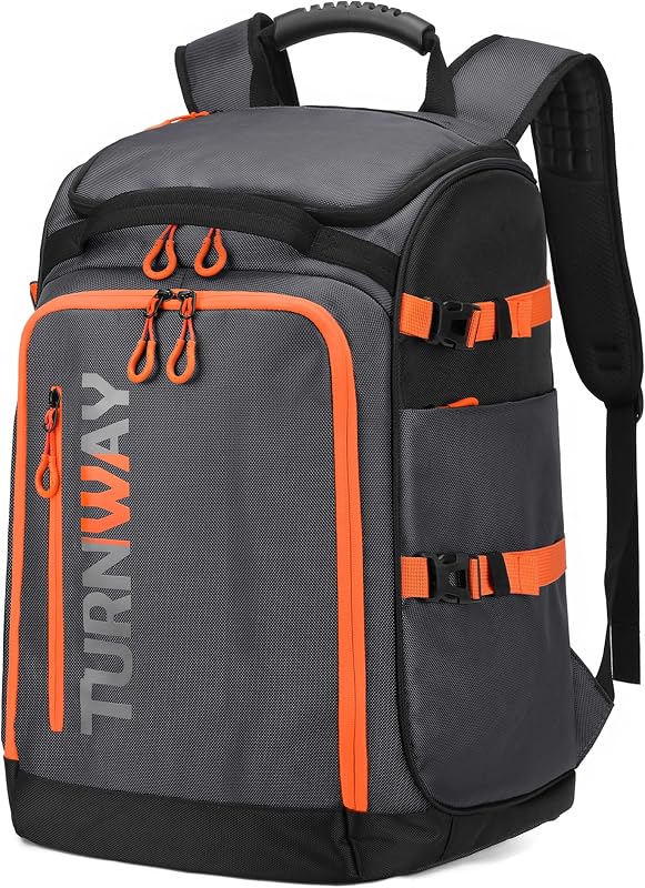 Ski/Snowboard Boot Backpack/Ski Boot Backpack | Excellent for Store All Gear | Travel with Waterproof Exterior, Reflective Strip for Men, Women and Youth