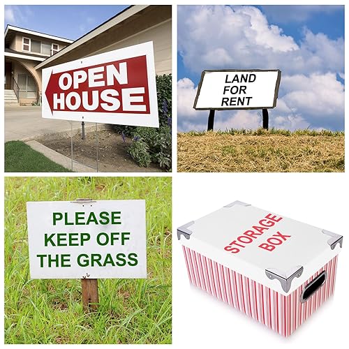 Miniatura 6 de Tablero de póster de plástico corrugado de 24 x 36 pulgadas, 0.157 in de grosor, impermeable, para garaje y venta de bienes, uso en interiores y