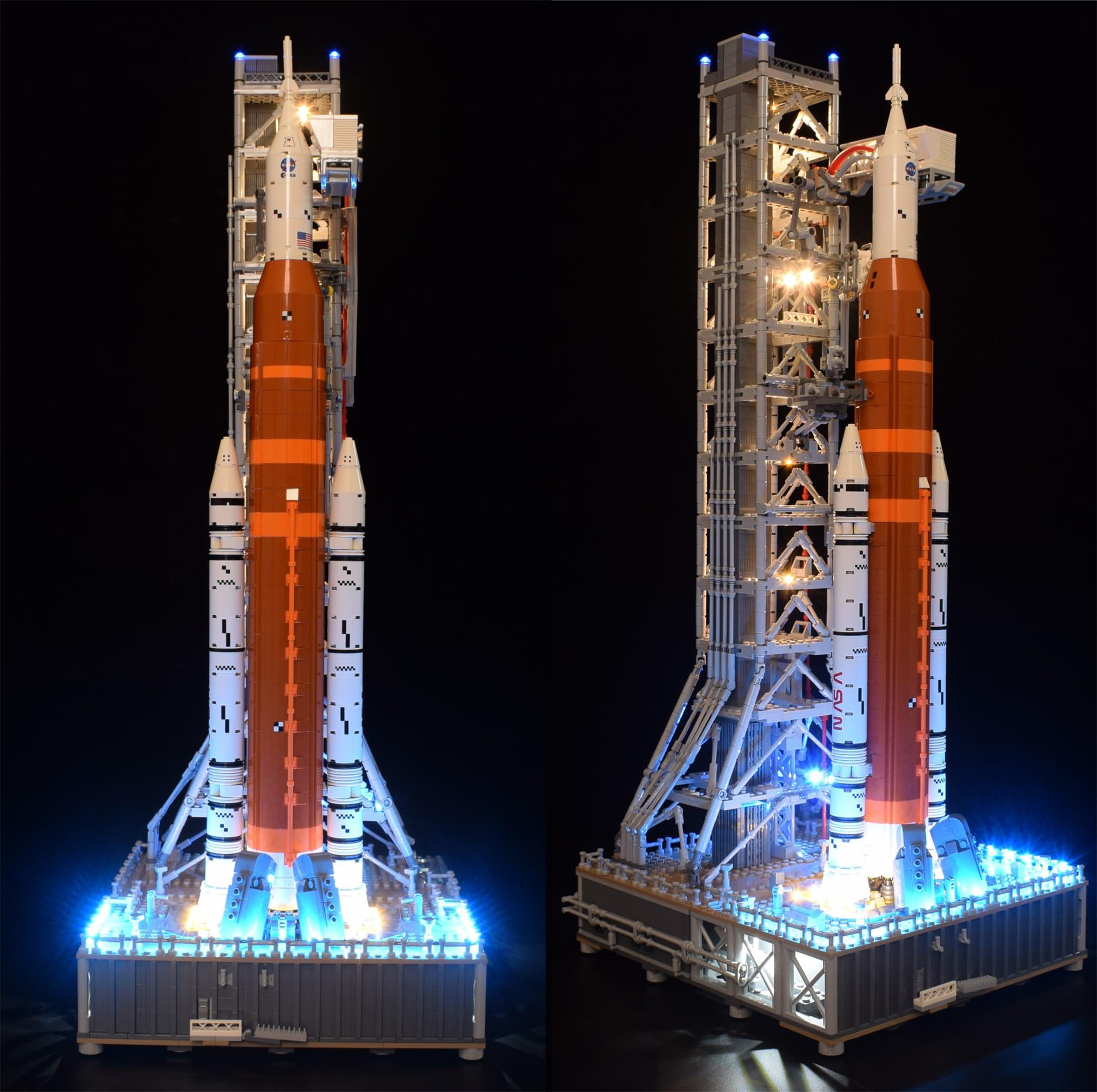 LightGo LED Lighting Kit for Lego 10341 NASA Artemis Space Launch System Building Set, 1200pcs DIY Space Shuttle Model Kit, Build Your Own, LED Lights (Classic Version)