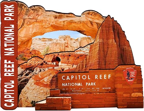 Imán de madera del Parque Nacional del Capitolio de los Estados Unidos, 3D, imán de nevera, viajes, coleccionables, recuerdos, decoración,