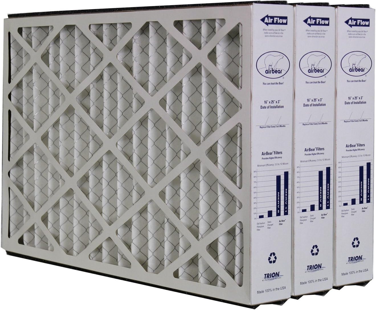 Trion Air Bear Cub 259112-101 Replacement Filter - 16x25x3 (MERV 11)