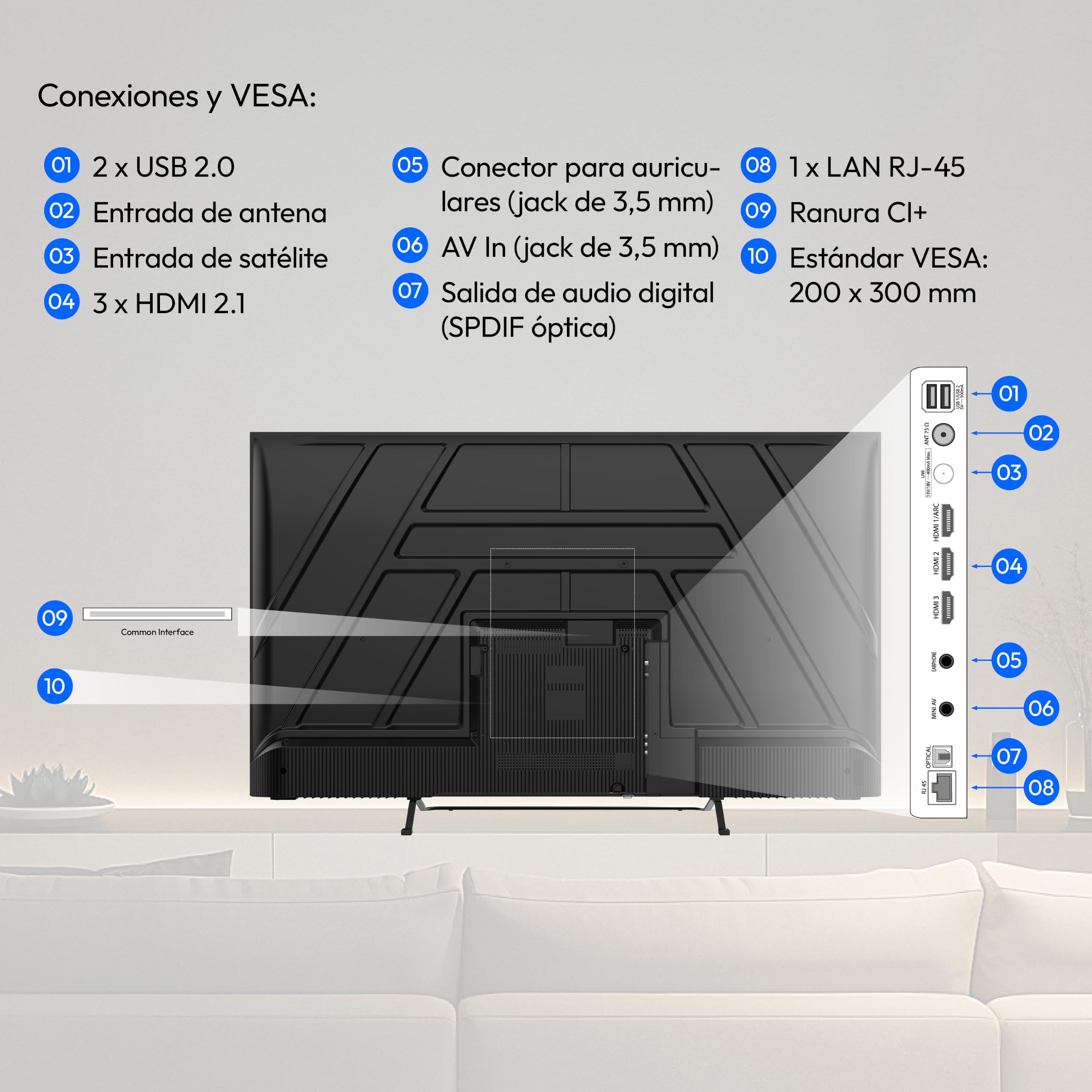 MEDION 138.8 cm 55" Televisor QLED Smart TV 4K Dolby Vision HDR Prime Video Disney+ Compatible con Google TV PVR Bluetooth, MD855701