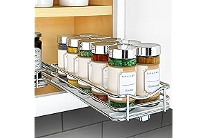 LYNK Professional Pull Out Spice Rack Slide Out Organizer for Cabinet: 4.25"...