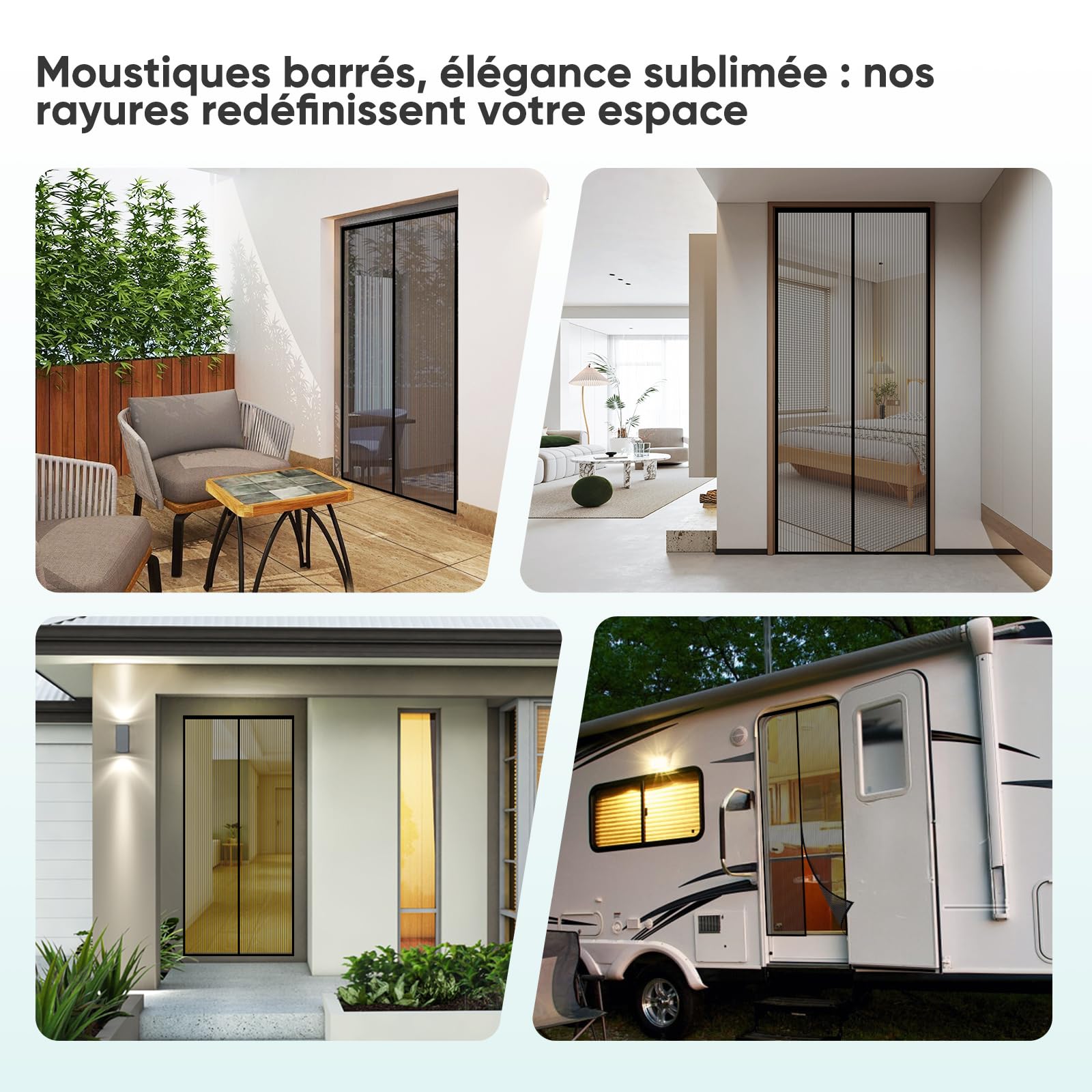 Ligne De Pêche Porte Rideau 250 X 215 Cm Moustiquaire