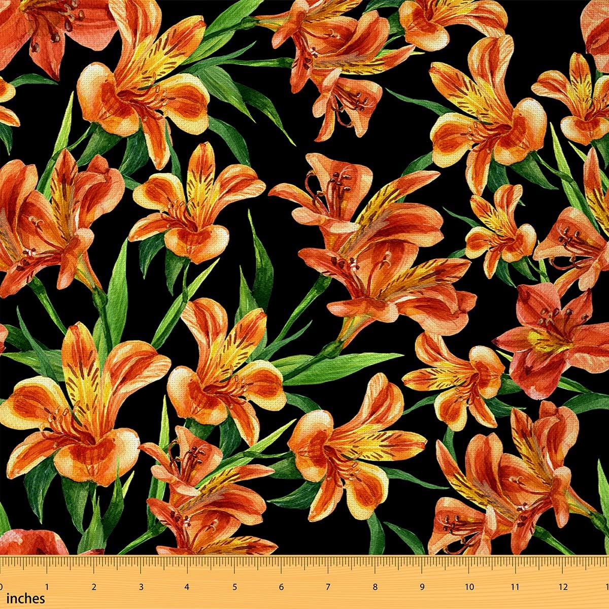 The Yard - Tessuto per decorazioni per fiori selvatici e rustici, per ragazze, adolescenti, adulti, pittura a olio selvatico, stampa floreale, per tende e progetti fai da te, 3 m