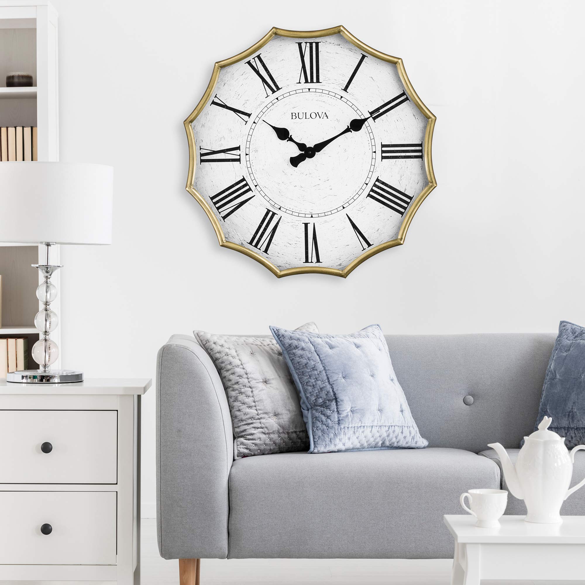 Amazon.com: Bulova C4114 Victorian Wall Clock : Home & Kitchen