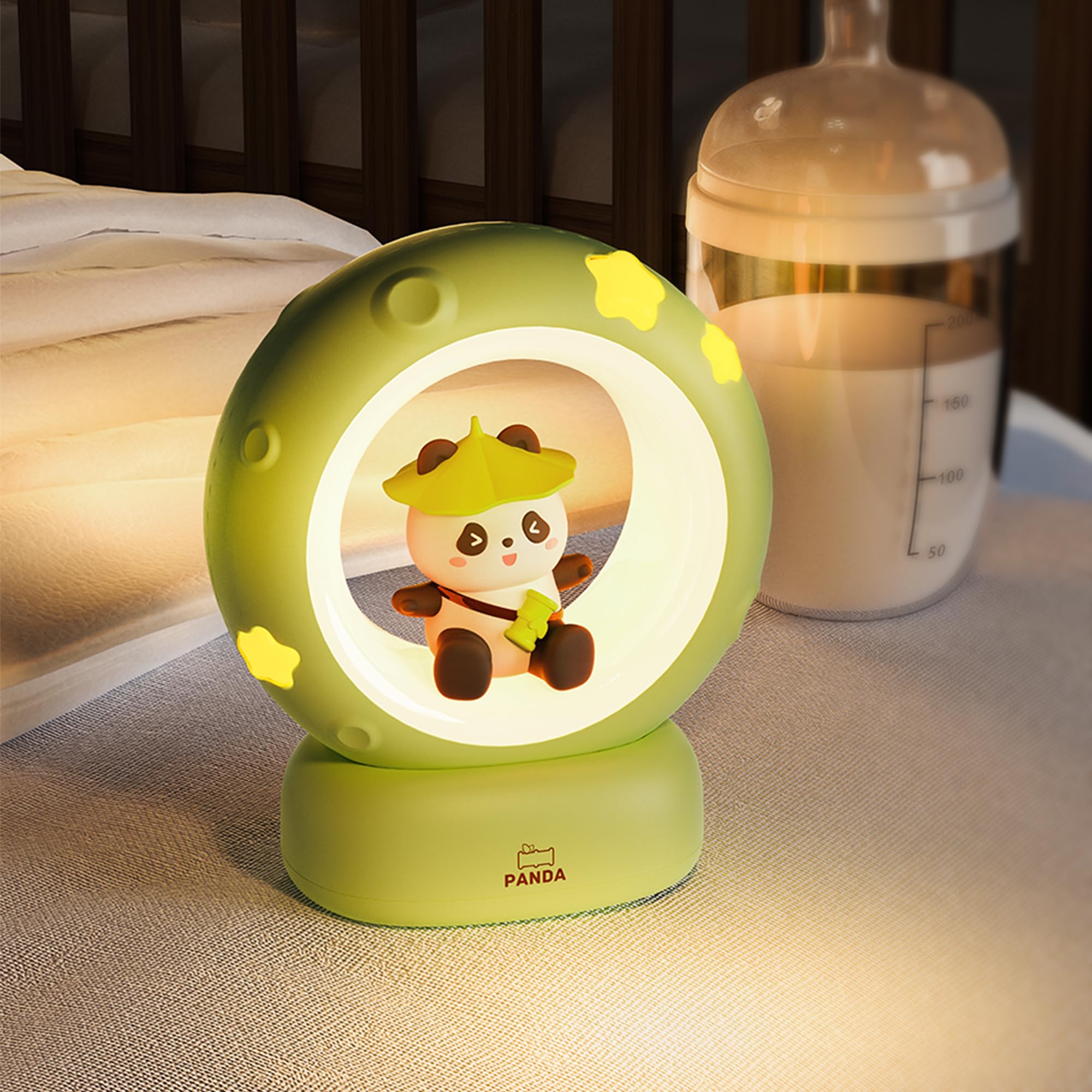 Wetry Kids Night Light Astronaut, Baby Boy Gifts, Toddlers Bedroom Rechargeable Children's Bedside Lamp, Multicolour - Image 3
