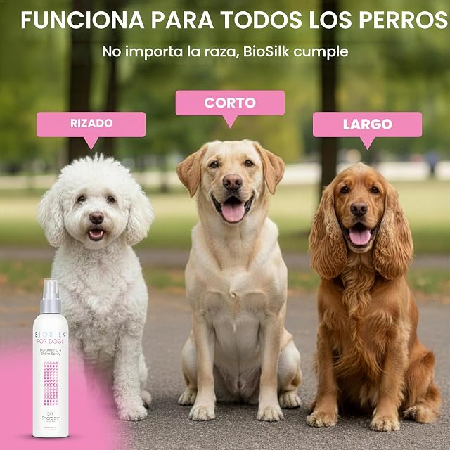 Foto 4 de 8 de BioSilk Dog Detangling & Shine Protecting Mist 8oz