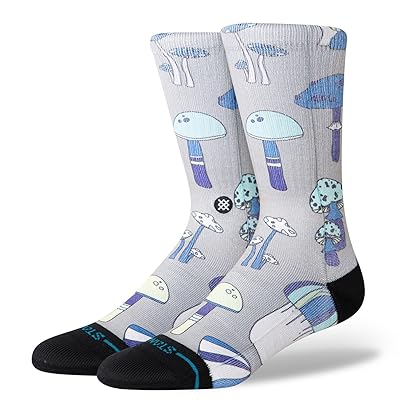 Stance Poly Blend Crew Socks Knee High Socks Shoes String Grey