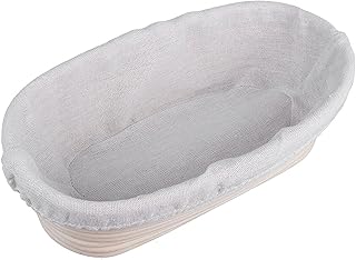 Banneton à Pain Panier D'épreuvage De Pain Ovale Ensemble De Panier à Pain Fermenté en Rotin Boîte D'épreuvage