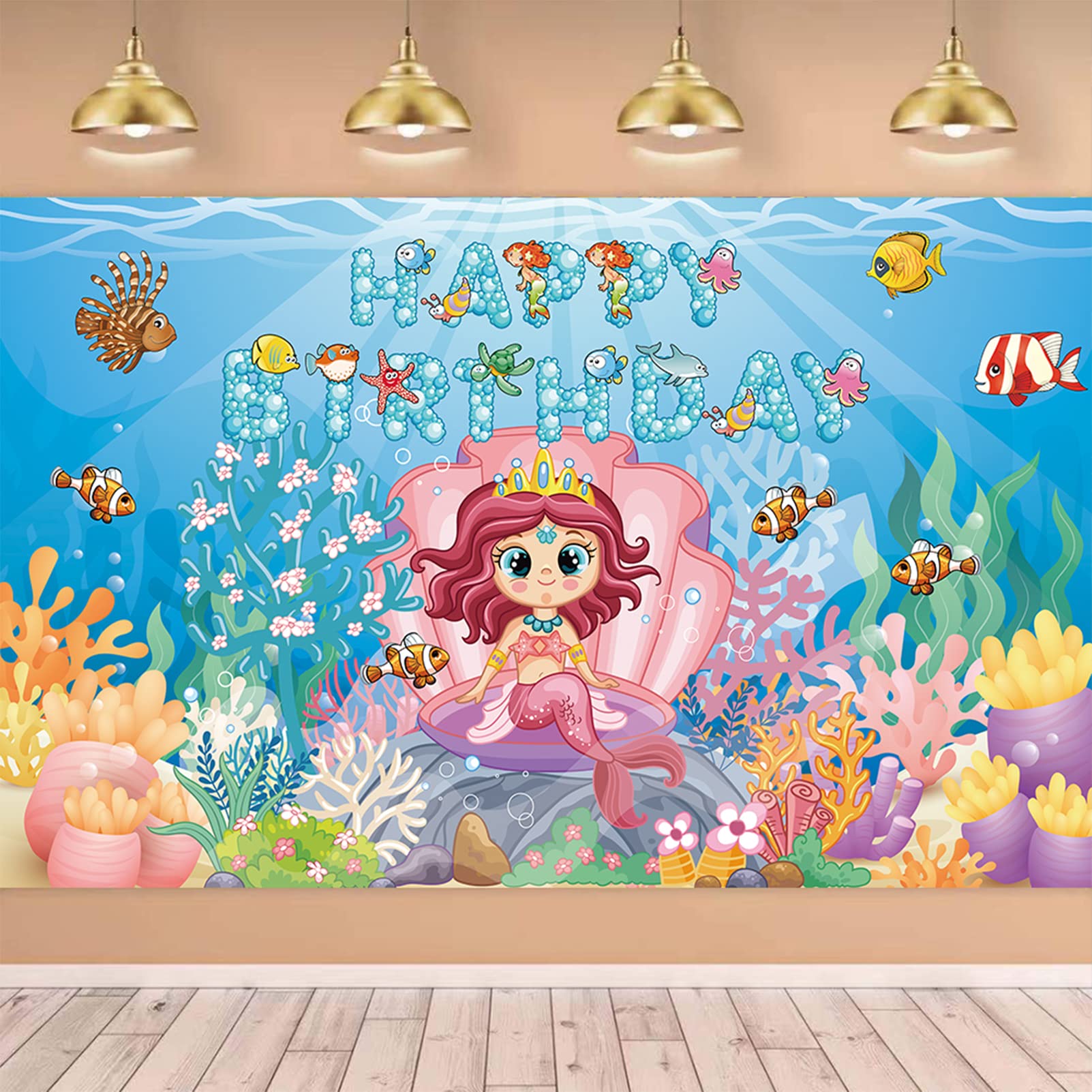 Buy Happy Birthday Backdrop Banner Occean Birthday Party Decorations buy-happy-birthday-backdrop-banner-occean-birthday-party-decorations